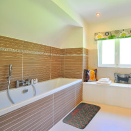 Wildblumen-Muster Mohngraumatte Badematte