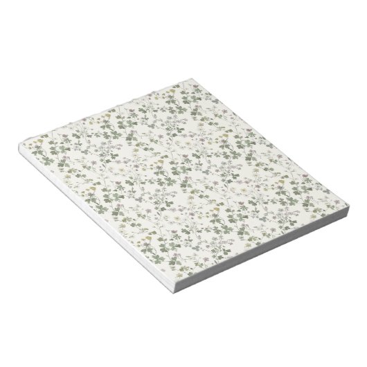 Wildblumen-Muster-Notizbuch Notizblock (angewinkelt)