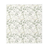 Wildblumen-Muster-Notizbuch Notizblock (Vorderseite)