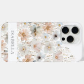 Wildblumen-Muster Personalisiert Case-Mate iPhone Hülle (Rückseite (Horizontal))