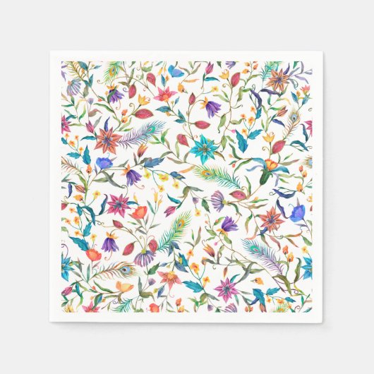 Wildblumen-Muster Serviette (Vorderseite)