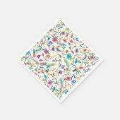 Wildblumen-Muster Serviette (Ecke)
