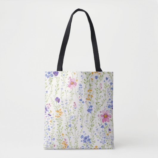 Wildblumen-Muster Tasche (Vorderseite)