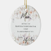 Wildblumen Mutter der Brautwasserfarbe Keramik Ornament (Rechts)