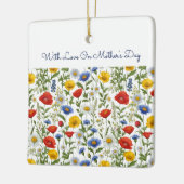 Wildblumen Muttertag Keramikornament (Links)