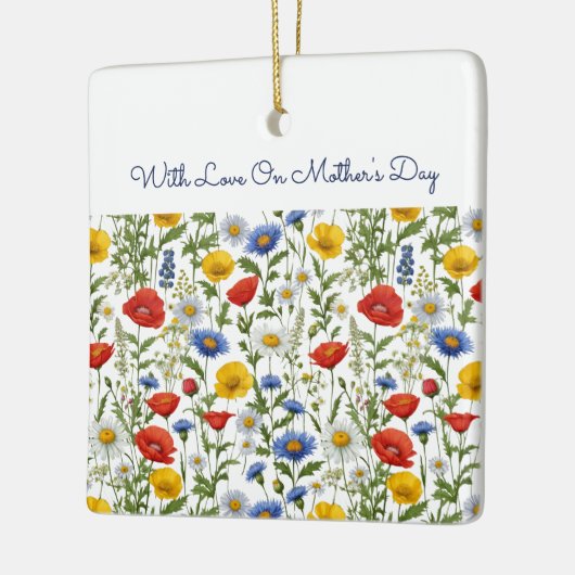 Wildblumen Muttertag Keramikornament (Links)