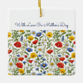 Wildblumen Muttertag Keramikornament (Vorderseite)
