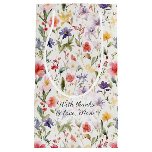 Wildblumen Muttertag Kleine Geschenktüte (Vorderseite)