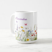 Wildblumen Namens Tasse (Vorderseite Links)
