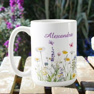 Wildblumen Namens Tasse
