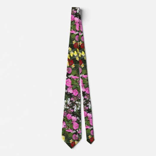 Wildblumen Neck Tie Krawatte (Vorderseite)