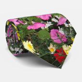 Wildblumen Neck Tie Krawatte (Gerollt)