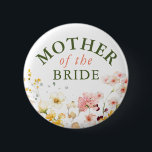 Wildblumen Niedlich farbig jedes Party Button<br><div class="desc">Wildblumen Brautparty,  Babydusche,  Hochzeit... Party</div>