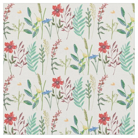 Wildblumen Niedliche Blume Stoff (Nahaufnahme)