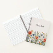 Wildblumen-Notebook Notizblock (Innenseite)