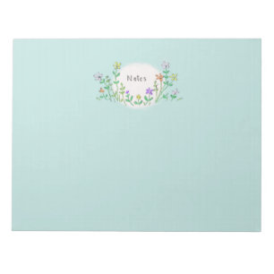 Wildblumen Notizblock