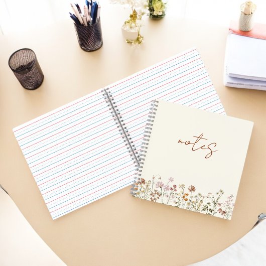 Wildblumen Notizblock