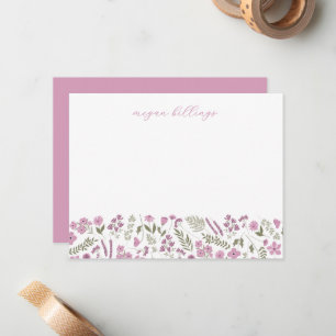 Wildblumen Notizkarten mit individuellem Aufdruck  Mitteilungskarte