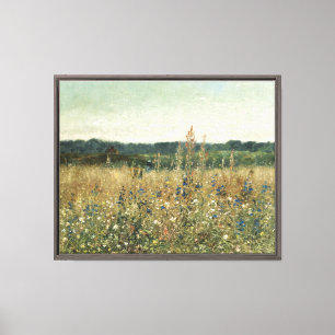 Wildblumen. Öl auf Leinwand. Leinwanddruck