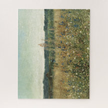 Wildblumen. Öl auf Leinwand. Vintage Wiese