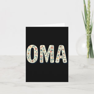 Wildblumen Oma floral Muttertag Oma Langarm Karte