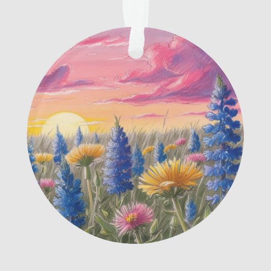 Wildblumen Ornament (Rückseite)