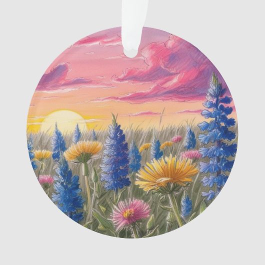 Wildblumen Ornament (Vorderseite)
