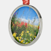 Wildblumen Ornament Aus Metall (Links)