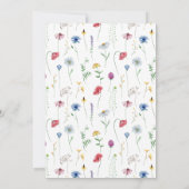 Wildblumen Osterfeier Einladung (Rückseite)