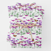 Wildblumen Papierblätter Geschenkpapier Set (Beispiel)