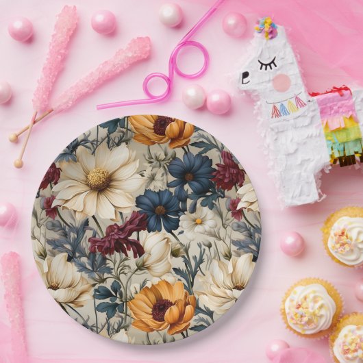 Wildblumen Pappteller (Party)