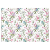 Wildblumen Pastell Frühlings Blumenmuster Tischdecke (Vorderseite (Horizontal))