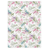 Wildblumen Pastell Frühlings Blumenmuster Tischdecke (Vorderseite)