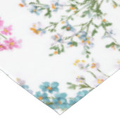 Wildblumen Pastell Frühlings Blumenmuster Tischdecke (Schrägansicht)