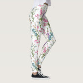 Wildblumen-Pastell-Frühlingsblumenmuster  Leggings (Rechts)
