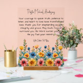 Wildblumen Pastor Bewertung Akryllische Zeichen Acrylschild (Hochzeit)