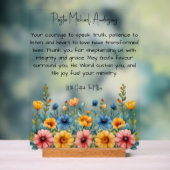 Wildblumen Pastor Bewertung Akryllische Zeichen Acrylschild (Neutral)