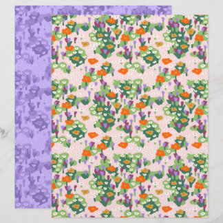 Wildblumen-Patch Scrapbook-Papier