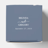 Wildblumen Periwinkle Dusty Blue Wedding Geschenkschachtel (Oben)