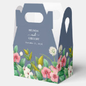 Wildblumen Periwinkle Dusty Blue Wedding Geschenkschachtel (Geöffnet)