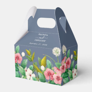 Wildblumen Periwinkle Dusty Blue Wedding Geschenkschachtel