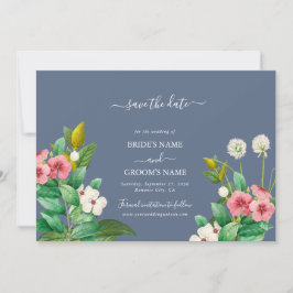 Wildblumen Periwinkle Dusty Blue Wedding Save The Date