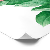 Wildblumen Periwinkle Hochzeitstabelle Poster (Ecke)