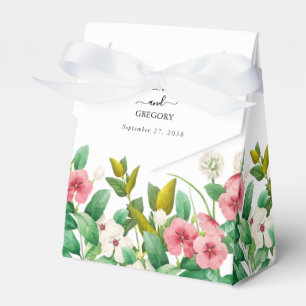 Wildblumen Periwinkle Wasserfarbenhochzeit Geschenkschachtel