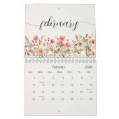 Wildblumen Personalisiert Kalender (Feb 2026)