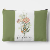 Wildblumen personalisiert zubehörtasche (Vorderseite)