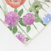 Wildblumen Personalisierter Individuelle Name Fleecedecke (Ecke)