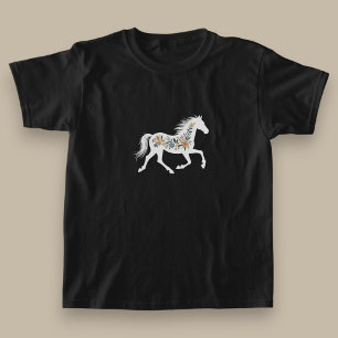 Wildblumen-Pferd-Design mit Country-Western-Flair T-Shirt