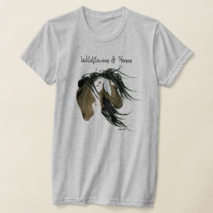 Wildblumen & Pferde DreamCatching Kunst von Bihrle T-Shirt