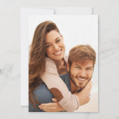 Wildblumen Pfirsichbeige Foto Luxushochzeit Einladung (Rückseite)